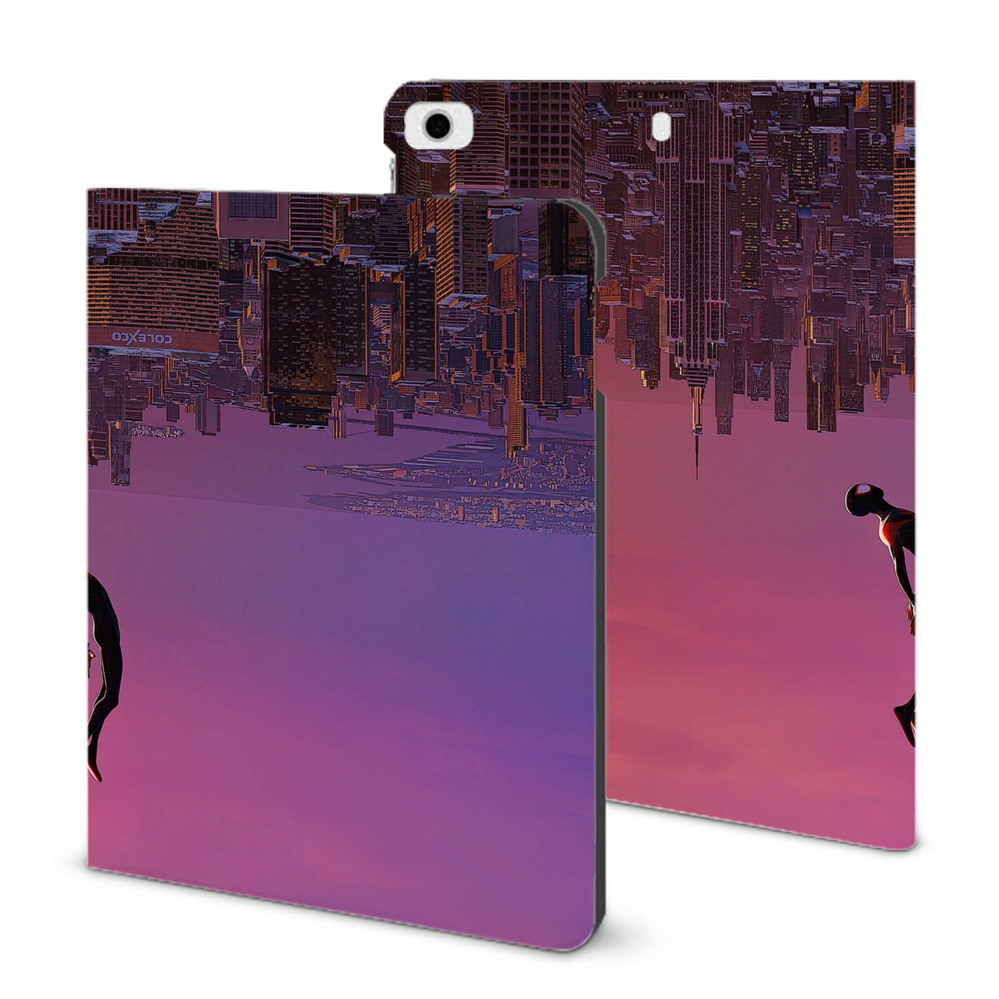 （画像用） Spider Man スパイダーマン IPad ケース ブック型 PUレザー TPU 耐衝撃 軽量 薄型 ペン収納なし 全面保護 IPad 各モデル対応